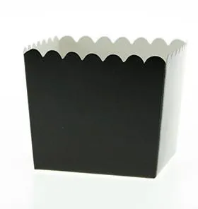 Black Scallop Edge Favour Box