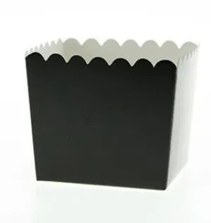 Black Scallop Edge Favour Box
