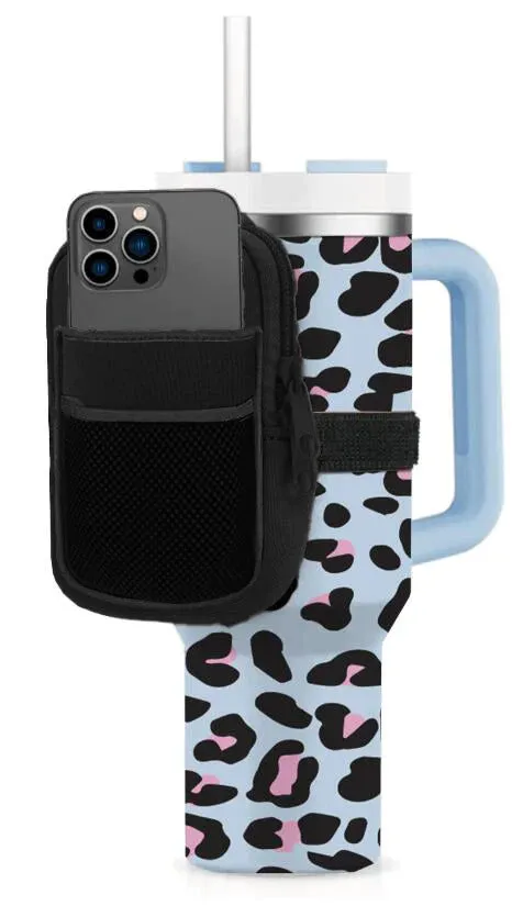 BLACK TUMBLER ZIPPER POUCH