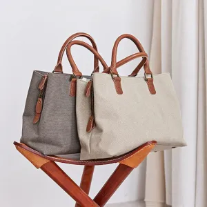 Canvas Tote Bag, Crossbody Bag, Vintage Style Handbags, Diaper Bag - 2 Color Available NX087