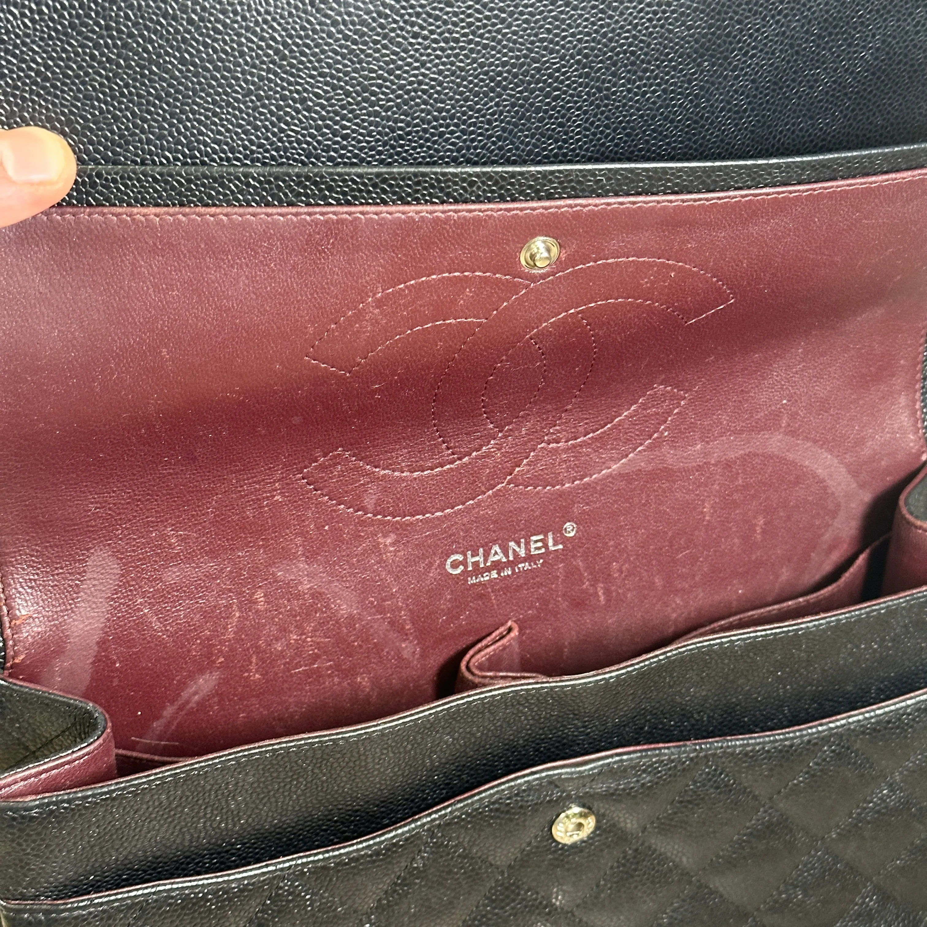 Chanel Jumbo Classic Caviar Flap bag