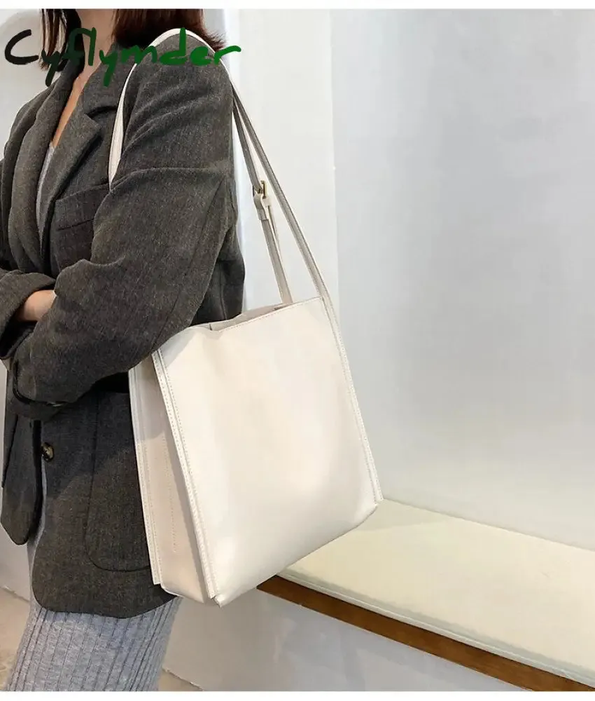 Cyflymder Vintage Fashion Female Tote New High Quality PU Leather Women's Designer hasp Handbag High capacity Shoulder Messenger Bag