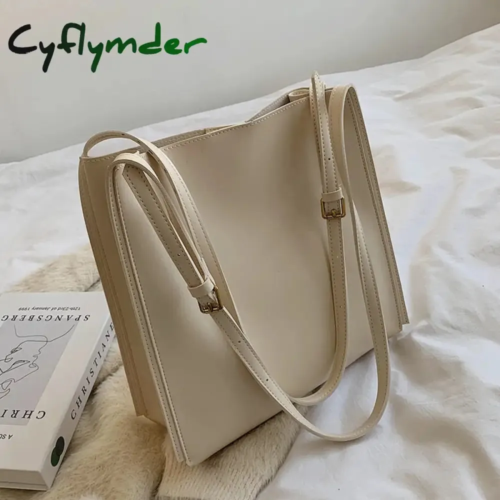 Cyflymder Vintage Fashion Female Tote New High Quality PU Leather Women's Designer hasp Handbag High capacity Shoulder Messenger Bag