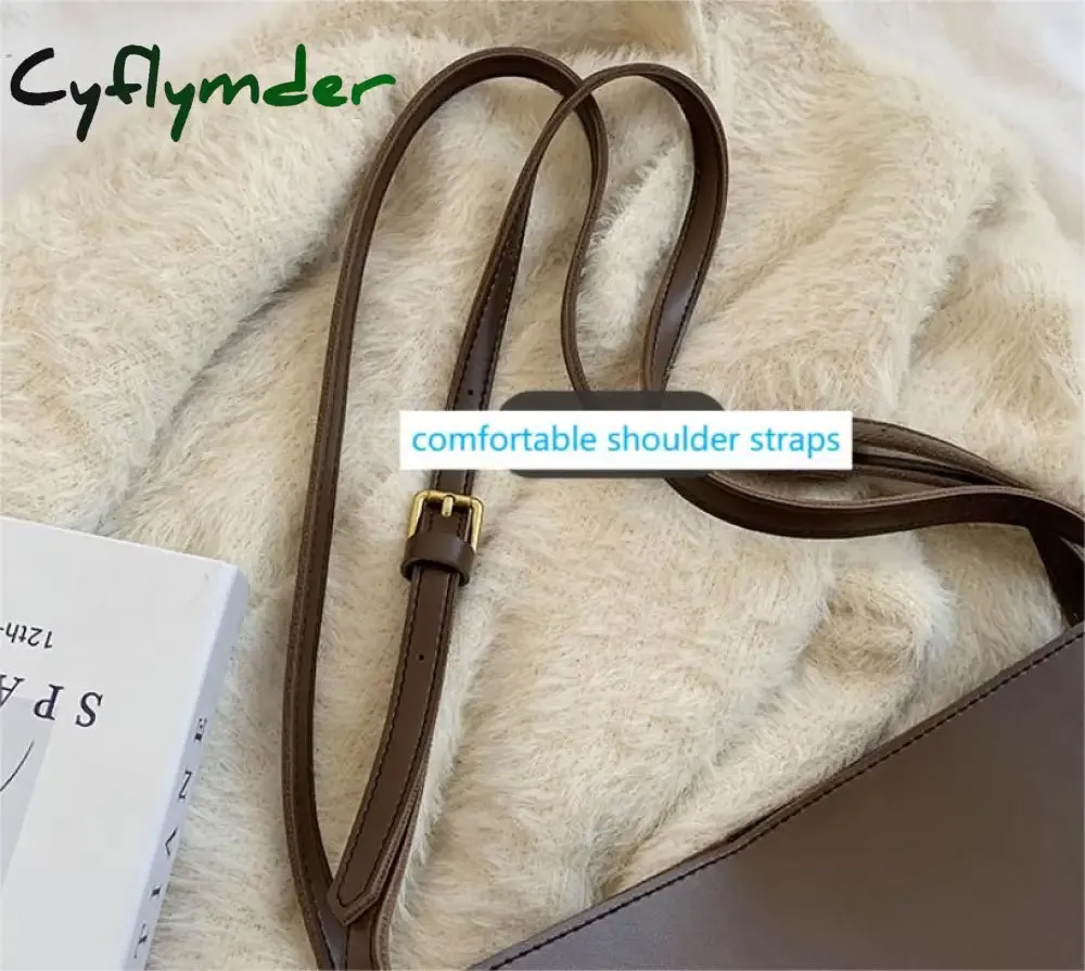 Cyflymder Vintage Fashion Female Tote New High Quality PU Leather Women's Designer hasp Handbag High capacity Shoulder Messenger Bag