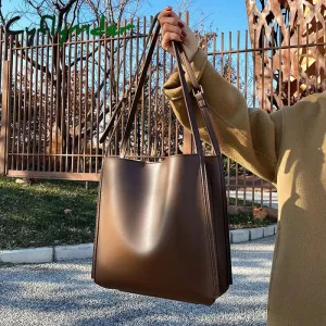 Cyflymder Vintage Fashion Female Tote New High Quality PU Leather Women's Designer hasp Handbag High capacity Shoulder Messenger Bag