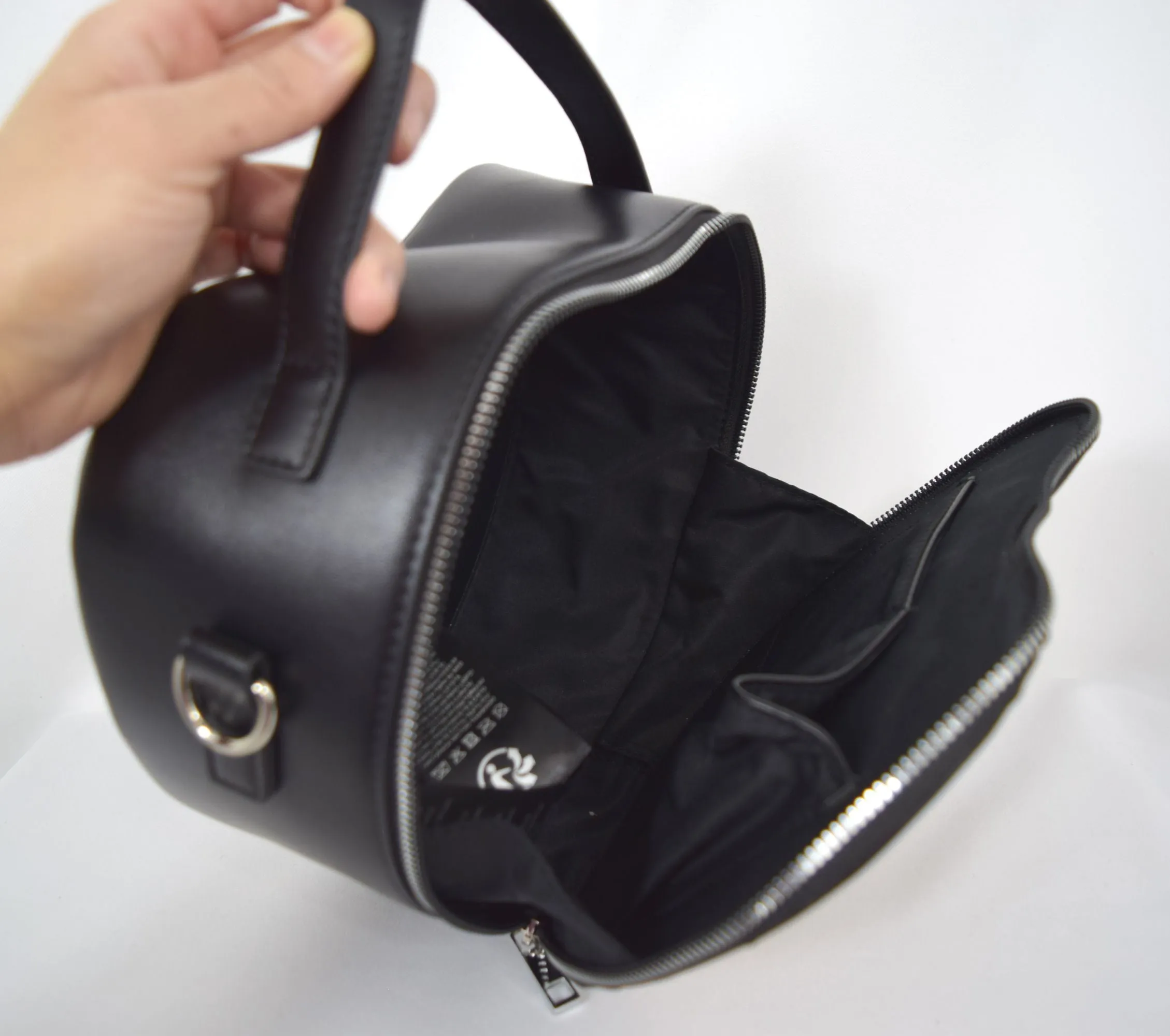 Dancing Days Retro 50s Rockabilly Heart Leopard and Black Small Handbag