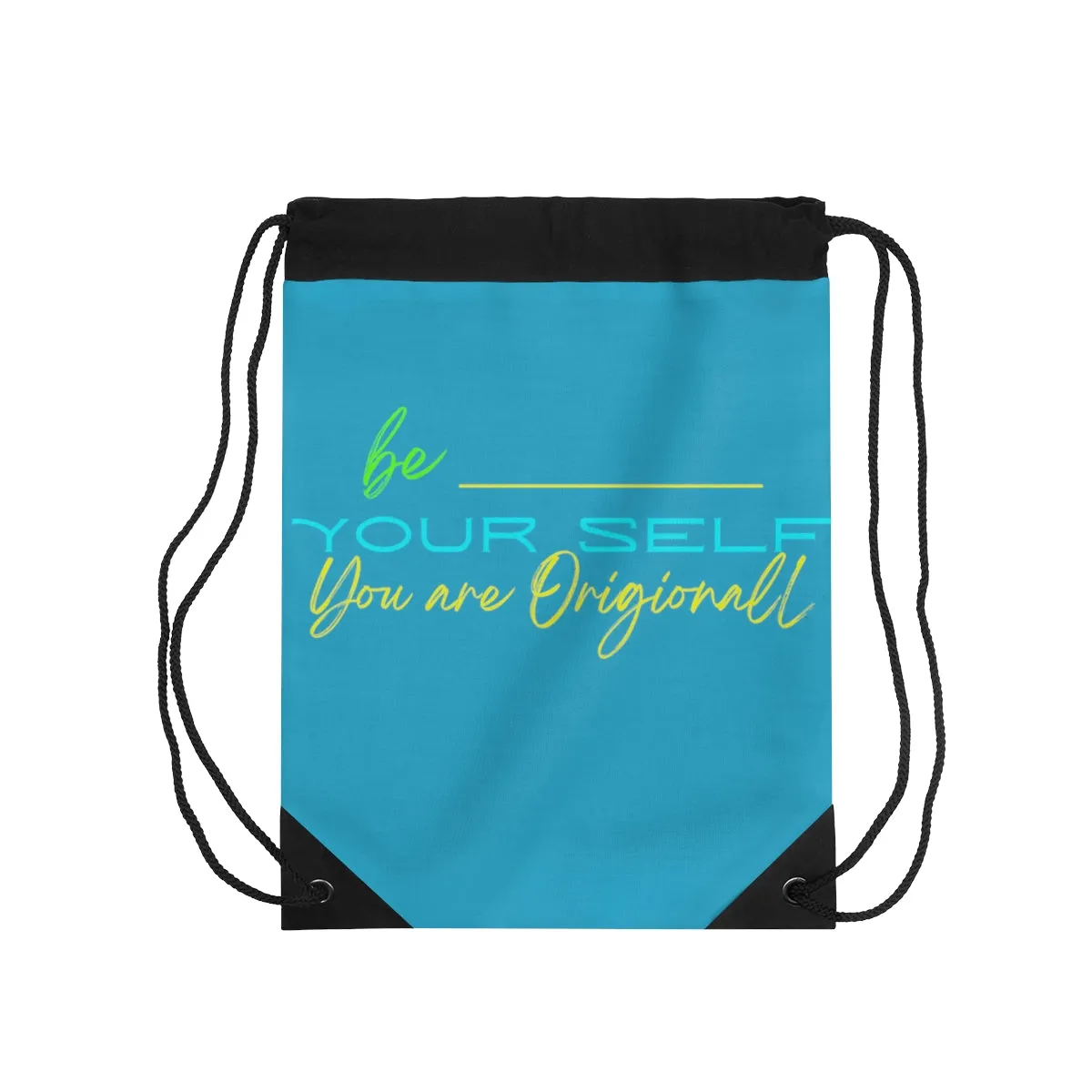 Drawstring Bag ( Be Yourself  Purple )