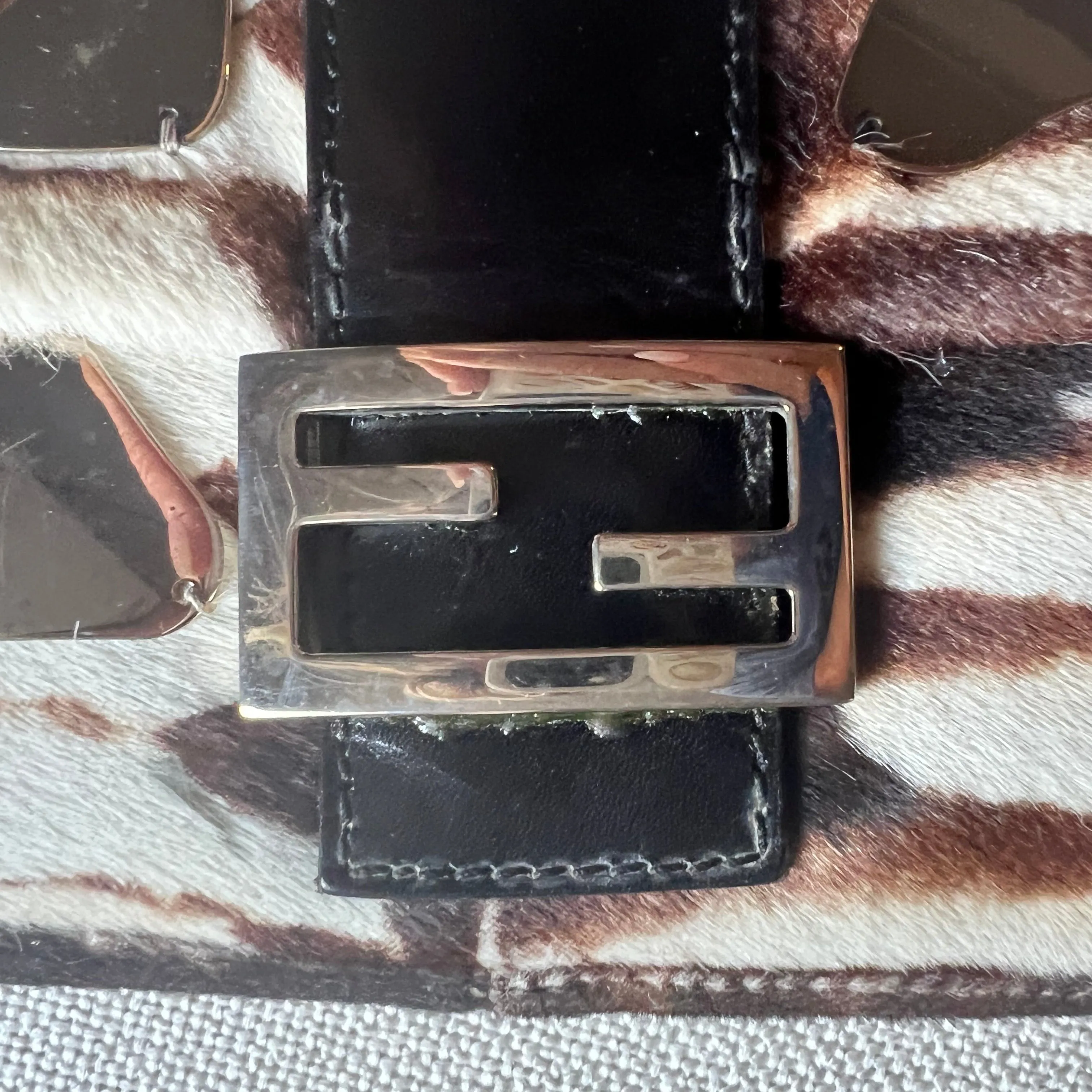 Fendi Ponyhair Mirror Baguette