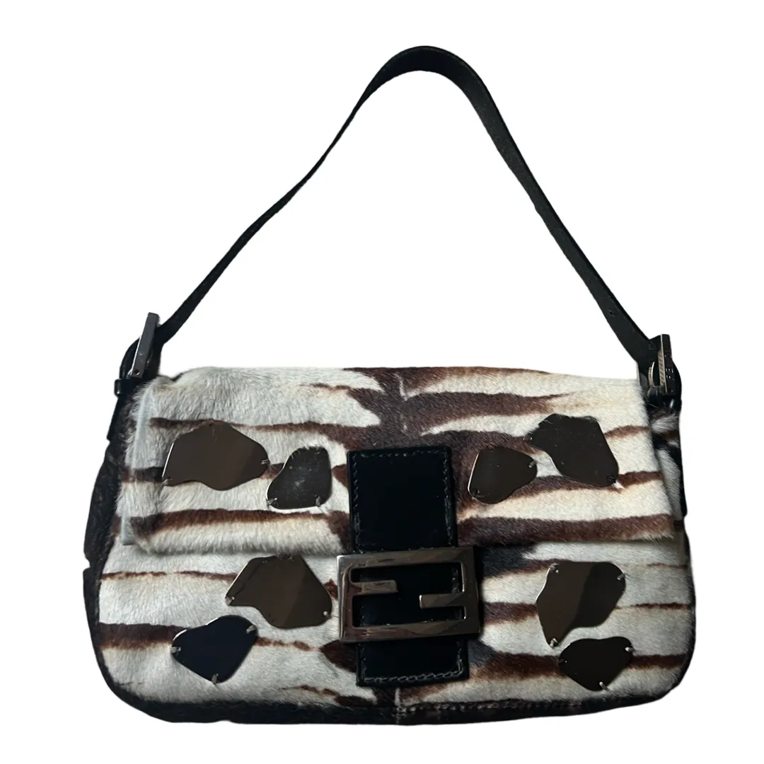 Fendi Ponyhair Mirror Baguette