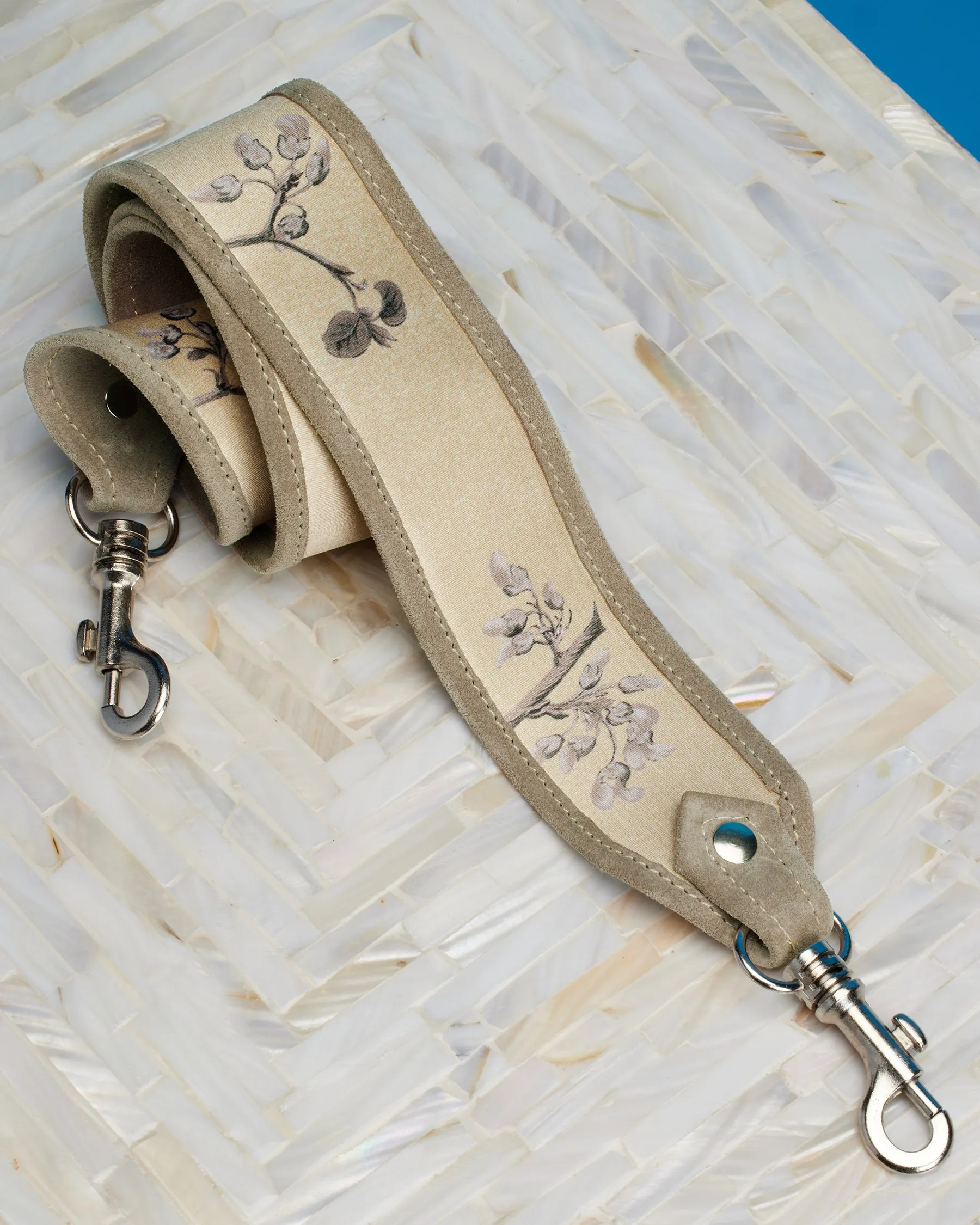 Marquise Paris Elegant Sand Top Handle Equestrian Shoulder Bag