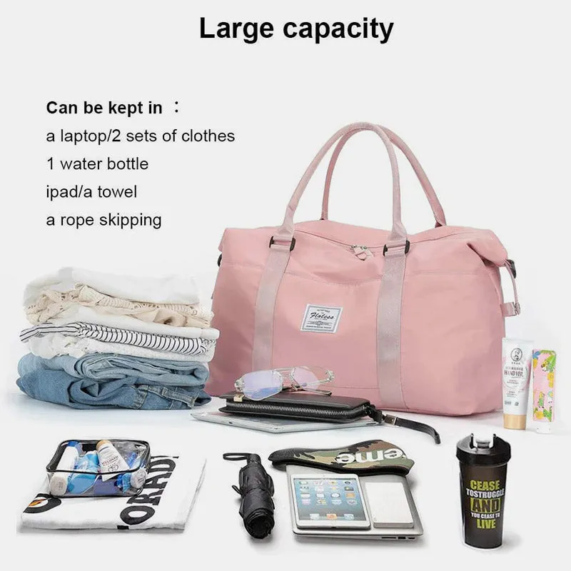 Multiple Usage Waterproof Sports Tote Large Capacity Travel Handbag