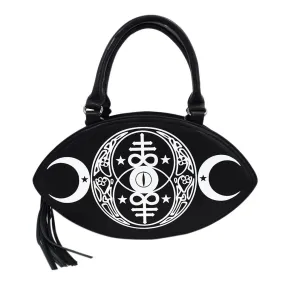 New Moon Bag Gothic Occult Moon Magick & Leviathan cross Crossbody Handbag