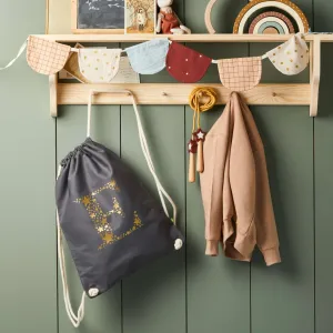 Star Letter Gym Bag - Slate Grey