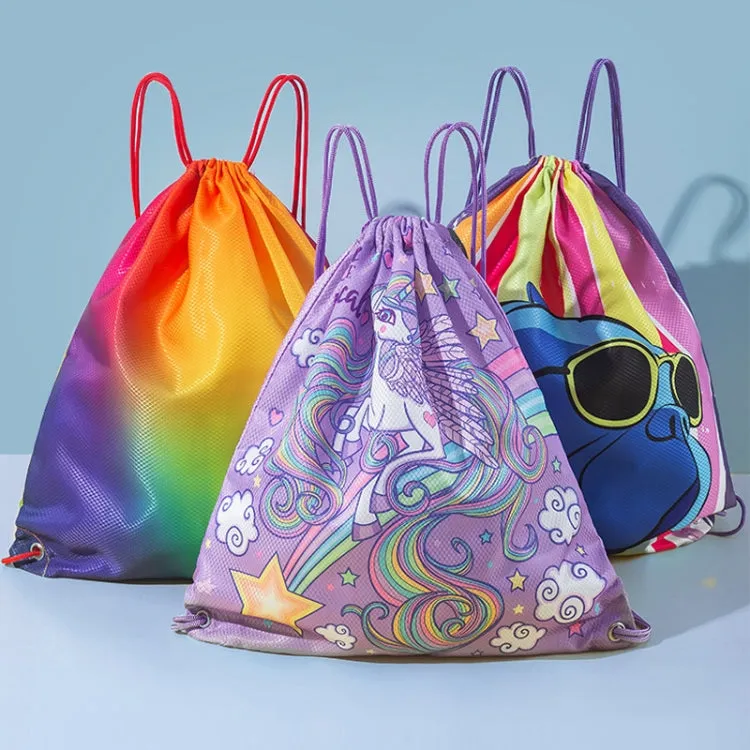 Swimming Bag Dry and Wet Separation Storage Bag Waterproof Beach Backpack, Color: Fantasy Horse