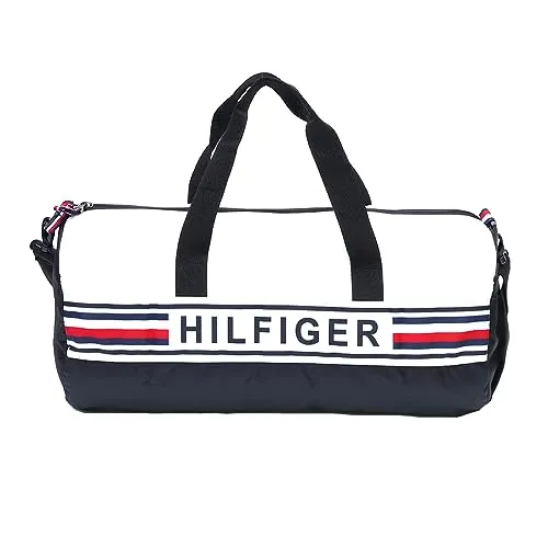 Tommy Hilfiger Kendall Polyester 28Cm Gym Bag Duffel for Unisex - Black White