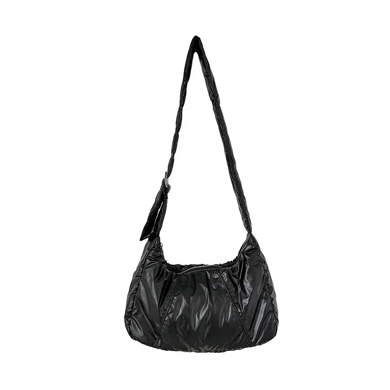 Uakiss Korean Casual Simple Padded Women's Handbags Vintage All Match Y2k Aesthetic Shoulder Bag Trendy Women Fashion Crossbody Bags