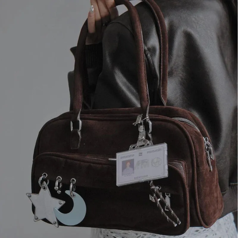 Uakiss Y2k Aesthetic Office Lady All Match Shoulder Bags New Casual Vintage Underarm Bag Korean Simple Women Purses and Handbags Trendy