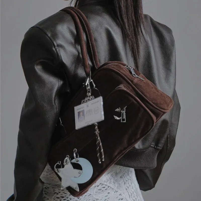 Uakiss Y2k Aesthetic Office Lady All Match Shoulder Bags New Casual Vintage Underarm Bag Korean Simple Women Purses and Handbags Trendy