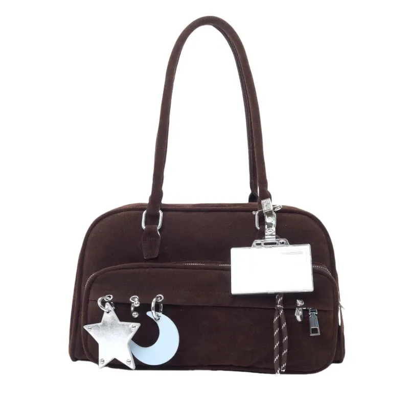 Uakiss Y2k Aesthetic Office Lady All Match Shoulder Bags New Casual Vintage Underarm Bag Korean Simple Women Purses and Handbags Trendy